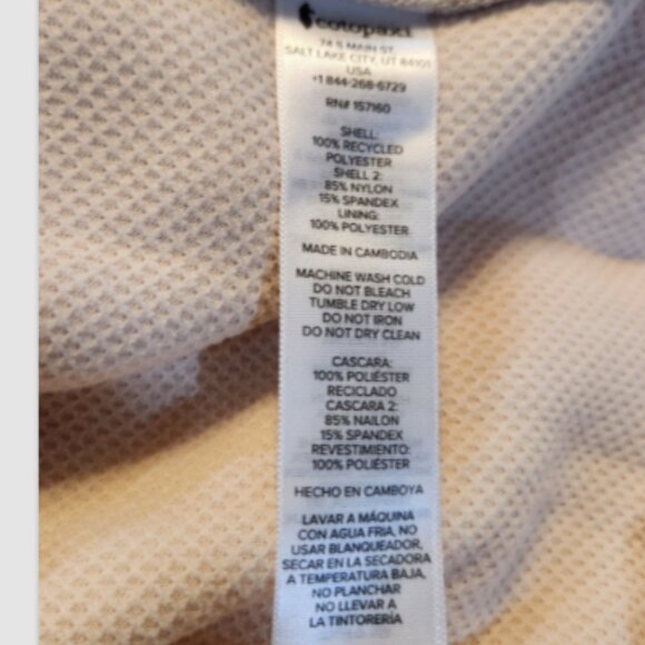 Cotopaxi Abrazo Half-Zip Cream, Spice, Navy Fleece Pullover Jacket - Picture 9 of 11